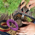 4 Roll Bonsai Wire,with Hand Plier Aluminum Bonsais Training Wire Anodized Aluminum Bonsai Wire Tools for Fine Trunk & Branch Control(Size:4 Roll)
