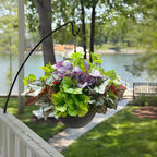 Artificial Plants Fake Heuchera Greenery for Outdoor UV Resistant, Faux Silk Realistic Bushes Look Real Shrubs for Outside Porch Planters Patio Pots Spring Summer Decor, 6 Bundles
