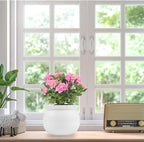 BUYMAX African Violet Pots, 6 inch Ceramic Easy Self Watering Plant Pot for Busy Plant Lovers, Automatically Absorb Appropriate Amount of Water, Flower Pot Indoor-Plants Not Included