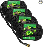 MIXC 2026 Thickened Flat Soaker Hose 200Ft with Copper Joint, Saving 80% Water, Aluminum Seal, 1mm Hose, 360°Swival Handle, Hole Pressure Relief Gasket, Drip Kit for Vegetable Garden, Lawn, Flower Bed