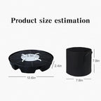 4Pcs Self Watering Pot Base with 1 Plant Grow Bag, Self Watering Pots for Indoor Plants, Plant Saucers, Auto Watering for Plants Indoor - Auto-Irrigation System for 5 Gallon Fabric Pots