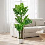 Garvee 3.6FT Artificial Monstera Plant with Natural Leaves, in Pot, Evergreen Floor Plants in Pot, for Home Office Decor