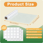 Extra Thick Tree Trunk Protector Guard-79 L x 15.9" W PET Plastic Wrap for Iguana & Cat Prevention, DIY Plant Greenhouse Including Waterproof Transparent Acrylic Double-Sided Adhesive