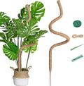 Mcbazel 63 Inch Bendable Moss Pole for Plants Monstera - Tall Coco Coir Plant Support Stake for Climbing Indoor Plants, Pothos & Philodendron - Large Flexible Stick Kit with Full Garden Ties