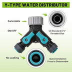 Drip Irrigation Kit - 100ft Automatic Watering System with 24 360° Sprinkler Nozzles, T-Connectors for Garden, Lawn, Greenhouse, Patio Plants & Hydroponics