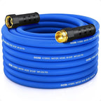Heavy Duty Garden Hose 50 ft, Non-Expanding Flexible Water Hose, Kink Resistant Lightweight Hybrid Hose, Leakproof Hose Male to Female Fittings