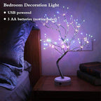 PXBNIUYA 20" 108 LED Tabletop Bonsai Tree Light, Sparkly Fairy Spirit Tree Lights, Battery/USB Operated, DIY Artificial Tree Lamp for Bedroom Desktop Christmas Indoor Decoration Lights (Colorful)