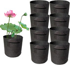 8Pack Lily Plant Pots for Pond, Thickened Nonwoven Plant Fabric Pots with Handles, Durable Breathe Reusable Fabric Plant Bags for Aquatic Plants, Potato, Carrot, Onion, Flower