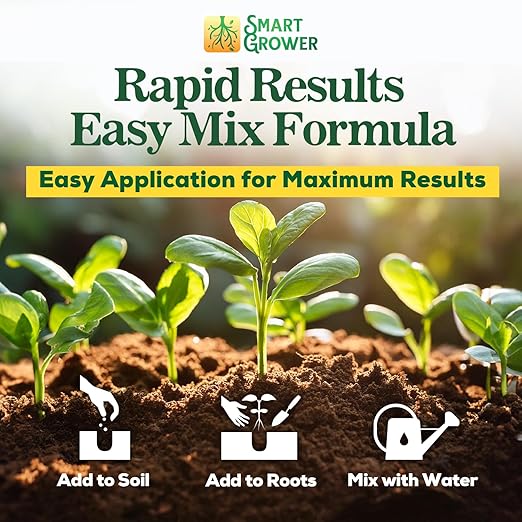 Organic Plant Food with Beneficial Microbes, Fast Acting Vegan Fertilizer for Vegetable Garden, Outdoor & Indoor Plant Fertilizer, Miracle Growth for Plants Concentrated 250GR Makes 60 Gallons