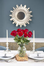 KaBloom PRIME NEXT DAY DELIVERY- Fall Collection-The Romantic Bouquet of 12 Fresh Red Roses.Gift for Birthday, Anniversary, Get Well, Thank You, Valentine, Mother’s Day Fresh Flowers