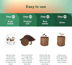 5 Pack Bonsai Tree Kit with Complete Tools, 5X Unique Seeds Bonzai Tree Kits, Indoor Bonsai Starter Kit with Wooden Box, Perfect Christmas Garden Gift for Mom, Men, Women, Plant Lover