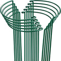 HiGift 10 Pack 24" H x 10" W Tall Plant Support Stakes, Half Round Metal Peony Cages and Supports, Monstera Plant Support Snake Plant Stake Flower Support Ring for Tomato, Hydrangea Outdoor Indoor