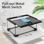 SARUFO Reptile Glass Terrarium Kit(8 Pieces) 12 * 8 * 6 in, Amphibian Tank Starter Kit, Suitable for Small Reptiles Such as Geckos, Snakes, Lizards, Chameleons,Serpents(12 * 8 * 6 inchs)