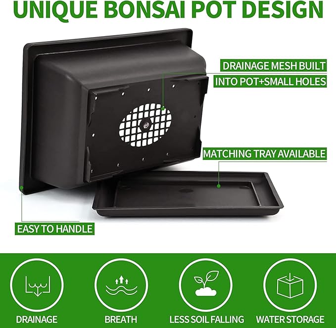 Meekear Bonsai Tree Kit with Complete Plant Growing Tools, Grow in Pot Indoor Bonsai Tree Starter Kit, Home Gardening DIY Gift for Adult