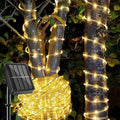 LairtPOW Solar Rope Light Waterproof IP65 39FT 100LEDs Outdoor LED ‎Solar Outdoor Lights for Party Garden Yard Home Wedding Christmas Halloween Holiday Tree Decoration Lighting