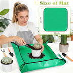 18-Piece Gardening Kit with Bonsai Tools, Succulent & Herb Planting Set, Pruning Shears, Seed Trays, Waterproof Mat – Durable BPA-Free Indoor & Outdoor Garden Tool Set Gift