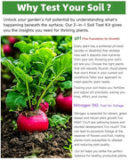 2-in-1 pH & Nitrogen Soil Test Kit, Home Soil Testing Kit for Lawns Gardening Grass Vegetables Nutrients, Soil pH Nitrogen Tester Strips Separately Sealed in Foils, Easy to Use, Rapid Results