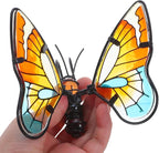 BESPORTBLE 3Pcs Butterfly Decorations for Plant Pots: Metal Stained Glass Garden Decor – Spring Outdoor Decor for Potted Plants, Aesthetic Yard & Patio Decorations Outdoor, Gift for Women