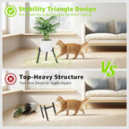 Adjustable Plant Stand Indoor - Modern Anti-Rust Metal Plant Stand, Heavy Duty Plant Stands Outdoor Corner, Fits 8.2 to 11 Inches Pots, Stable Plant Pot Flower Holder for Multiple Plant, Black - 1 Pack
