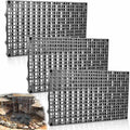 3 Pack Heavy Duty Fountain Basin Grate, 24"x 12" Pondless Waterfall Kit, Water Grid for Raised Beds, Rectangular Hide Reservoir Grates for Indoor & Outdoor Ponds, Waterfall Fountains, Water Gardens