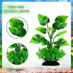 QUOZUO Aquarium Decorations Plants, 20pcs Aquarium Decor Plants, Colorful Fish Tank Accessories, Fish Tank Plants Plastic Decoration for Aquariums