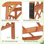 Giantex 7FT Wood Garden Arbor Trellis, Wedding Arch for Outdoor Patio Birthday Bridal Party Prom Decoration, Garden Trellis Pergola Arbor for Climbing Plant Rose Vines