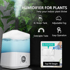 Upgrade Integrated Auto 2'X2' Grow Tent Kit Complete System, S1000 LED Grow Light, Grow Tent with 4“Ventilation Kit, Inline Fan&Carbon Filter, Irrigation Kit, Humidifier and Clip Fan