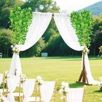 Artificial Hanging Plants, 2pcs Fake Pothos Vine Greenery for Wall Decor - Indoor Outdoor Home Living Room Hanging Decor, No Basket Included