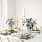 Leftover Fake Flowers in Vase with a Flower Arrangement,Silk Artificial Flowers in Vase,Dining Table Centerpiece Decor,Flower Arrangements for Home Decor,Kitchen Decor