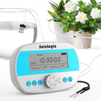 Sainlogic Automatic Plant Waterer for 15 Potted Plants, Smart Self Watering System with Humidity Monitor Display，Deep Root Irrigation, IP64 Programmable Timer for Vacation, Travel, Indoor Garden