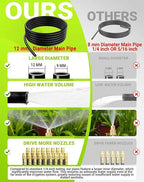 Drip Irrigation System,Automatic Garden Watering System,360° Adjustable Spray Sprinkler Kit, Easy Installation No Tools, Fine Mist Watering forGarden,Patio,Potted Plants,Courtyard Watering System