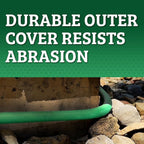 Flexzilla Colors Lead-In Garden Hose 5/8in. x 5ft., Lightweight All-Weather Water Hose, Durable and Flexible, Leak-Free Connections, Forest Green