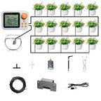 Drip Irrigation kit Indoor Plant Irrigation System Automatic Plant Waterer Plant Humidity Sensor Timer Water drip System kit to Growing Tent IKEA self Watering Automatic Mister kit Greenhouse(4 Sets)