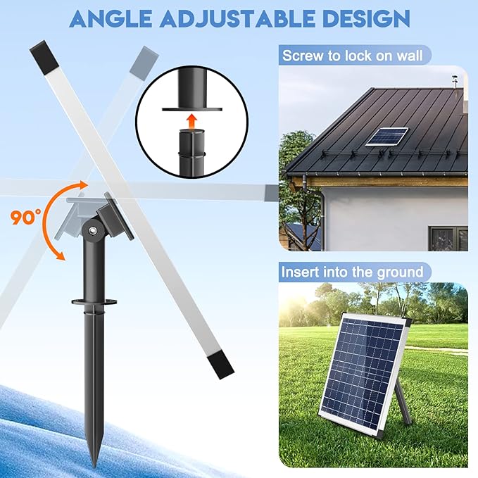 Antfraer 25W Solar Pond Pump, Solar Water Fountain Pump with 320GPH Adjustable Flow, Solar Water Pump with 7 Nozzles, 6.6ft Tubing, Dry Run Protection for Garden, Ponds, Waterfall, Fountain