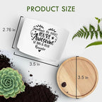 Thank You Gifts for Women, Funny Succulent Plant Pot, Cactus Flower Planter Gifts, Appreciation Inspirational Farewell Going Away Gifts for Women Men Boss Lady Manager Coworkers (No Plants)