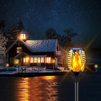 TomCare 6 Pack Outdoor Flickering Flames Torch Decorative Garden Lights Solar Powered Waterproof Lighting for Garden Patio Yard Landscape