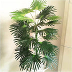 Artificial Plant treeArtificial Plant 68-95CM Large Artificial Tropical Palm Tree Rare Fake Plants Indoor Silk Leaf Branch Hotel Office Living Room Home Deco Accessor(Size:68cm) (68cm)