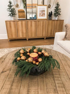 18Inches 10pack Christmas Norfolk Pine Branch Real Touch Artificial Norfolk Branches,Fake Stems Greenery Pine Picks for Indoor Home Holiday Decor Vase DIY Wreath Outdoor Porch Decoration