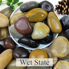 YISZM Natural River Rocks, Small Rocks for Plants Decorative Polished Pebbles for Fish Tank, Gardening, Flower Pots, Vase Fillers, Indoor Water Fountains, Landscaping, 40lbs, 2-3 Inch
