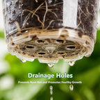 Clear Nursery Pots, 30 Pack Seed Starting Pots with 8 Drainage Holes, Transparent Plant Pots with Labels, Marker & Seedling Transplant Tool (3.5/4/5in-30pcs)
