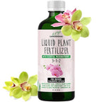 GARDENWISE Liquid Orchid Fertilizer Concentrate 3-1-2 with Micronutrients Orchid Care Made Easy (8 OZ)