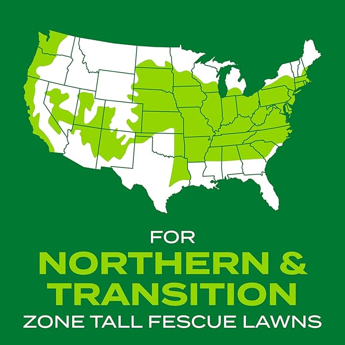 Scotts Turf Builder Rapid Grass Tall Fescue Mix - Combination Grass Seed and Fertilizer for Lawns, Lawn Seed That Grows in Just Weeks, 16 lbs.