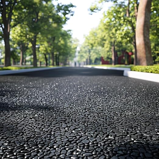 Polished Black Pebbles, 3/8 Inch Highly Glossy Decorative Gravel for Plants - Natural River Rocks for Succulent, Cactus, Aquarium, Vase Filler, Terrarium, Outdoor Garden & Landscaping-12LB