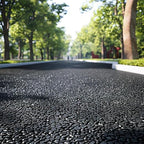 Polished Black Pebbles, 3/8 Inch Highly Glossy Decorative Gravel for Plants - Natural River Rocks for Succulent, Cactus, Aquarium, Vase Filler, Terrarium, Outdoor Garden & Landscaping-3LB