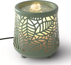 Homedics Indoor Relaxation Fountain with Light & Natural Sound, Tabletop Water Fountain for Home or Office, Small Indoor Water Fountain with Quiet Pump, Soothing Zen Desktop Decor (Green)