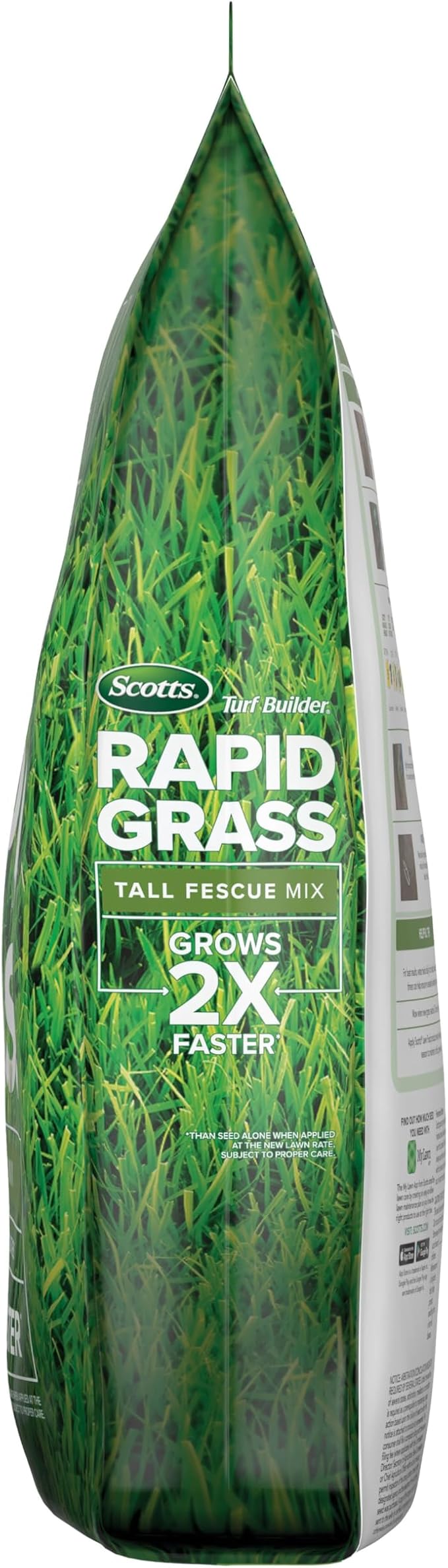 Scotts Turf Builder Rapid Grass Tall Fescue Mix - Combination Grass Seed and Fertilizer for Lawns, Lawn Seed That Grows in Just Weeks, 16 lbs.