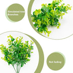 6 PCS Fake Grass Plants Pee Post for Dogs to Pee on, Reusable Puppy Pee Post Training Tool Washable Artificial Eucalyptus Grass for Guiding and Trains Dogs to Urinate, Outdoor Dog Toilet