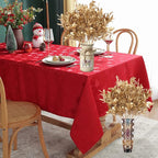 Fake Plants Golden Bouquet Christmas Ornaments, PASYOU Artificial Flowers Plastic Shrubs Grass Leaves Indoor Outdoor Home Garden Party Hotel Wedding Event Decorations Faux DIY Table Decor, Gold 4 Pack