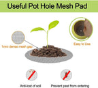 Bonsai Mesh Screen for Plant Pot Drainage 4 Inch, 50 Pcs Plastic Round Flower Pot Hole Mesh Cover Pad, Planter Bottom Drainage Inserts Grid Mat for Potted Succulent