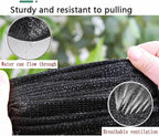 Greenhouse Shade Cloth Shade Sail 5m X 4m Rectangle Hole Distance 1m with Grommets, Heat-Insulating Mesh Tarp for Greenhouses, Courtyards and Flowers Plants,black-3x7m